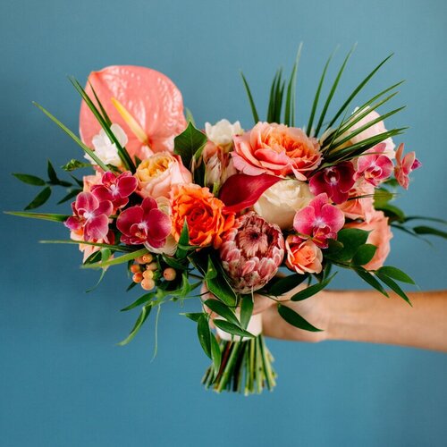 Tropical Wedding at the Huntington Bay Club: