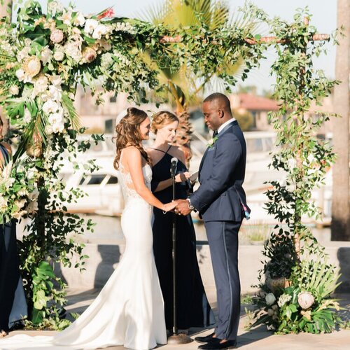 Tropical Wedding at The Huntington Bay Club: