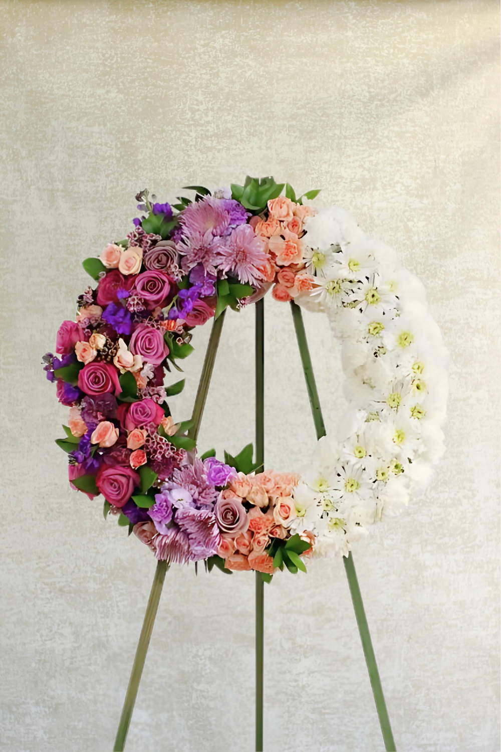 Memorial Ombre Standing Wreath