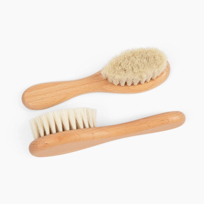 Baby's First Hairbrush in Beechwood by Giften Market