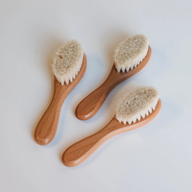Baby's First Hairbrush in Beechwood by Giften Market