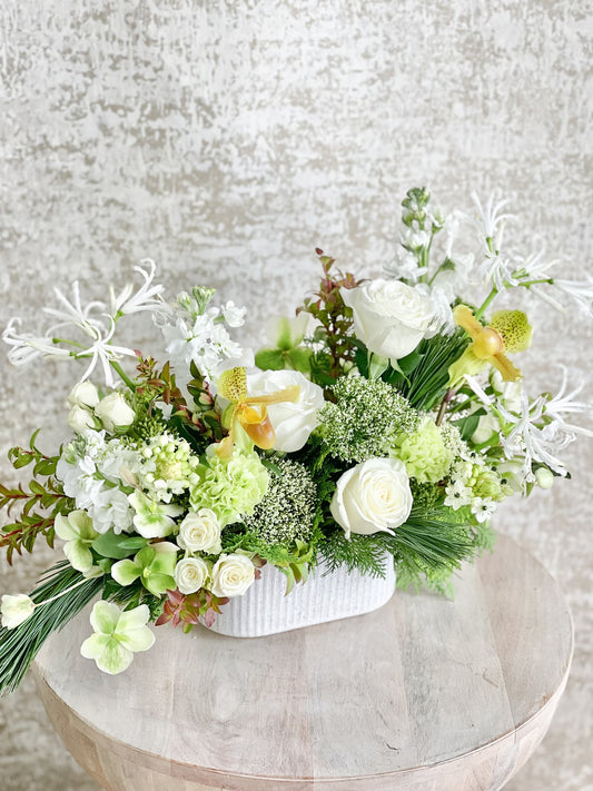 Elongated Floral Centerpiece
