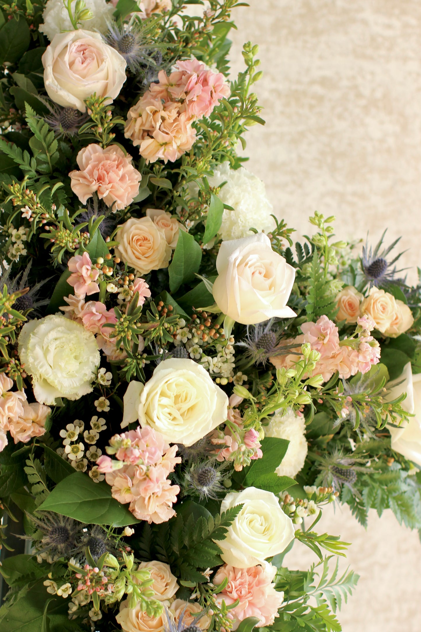 Memorial Floral Standing Cross