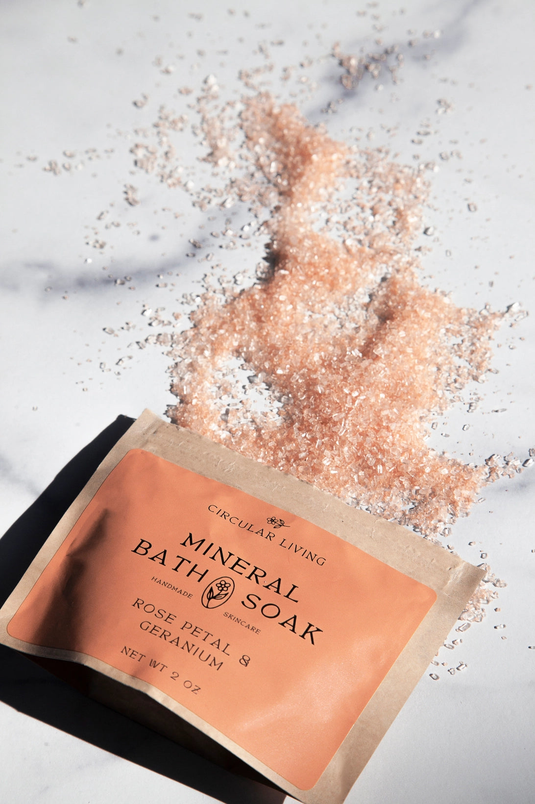 Mineral Bath Soak Sachet, Rose Petal & Geranium, Add-On Only