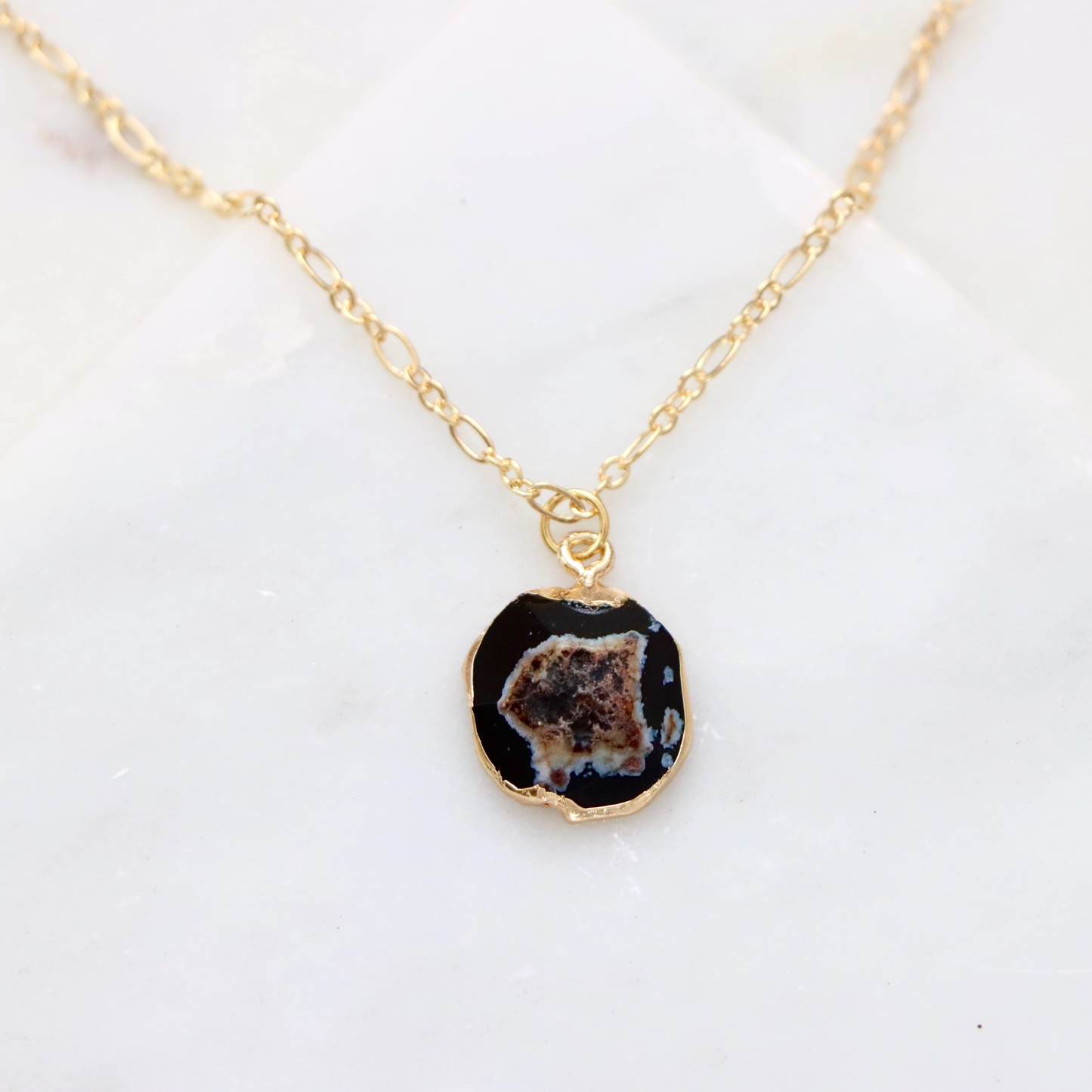 Faceted Agate Necklace by Mesa Blue