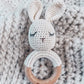 Bunny Hand Crochet Rattle by Marlowe and Sage