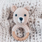 Bear Hand Crochet Rattle by Marlowe and Sage, Add-On Only
