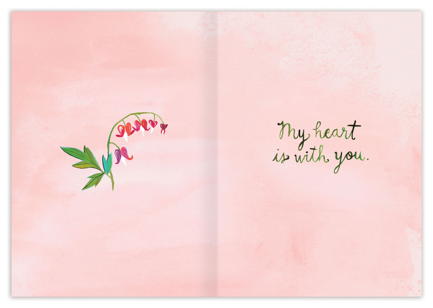 Bleeding Hearts Sympathy Card, Add-On Only
