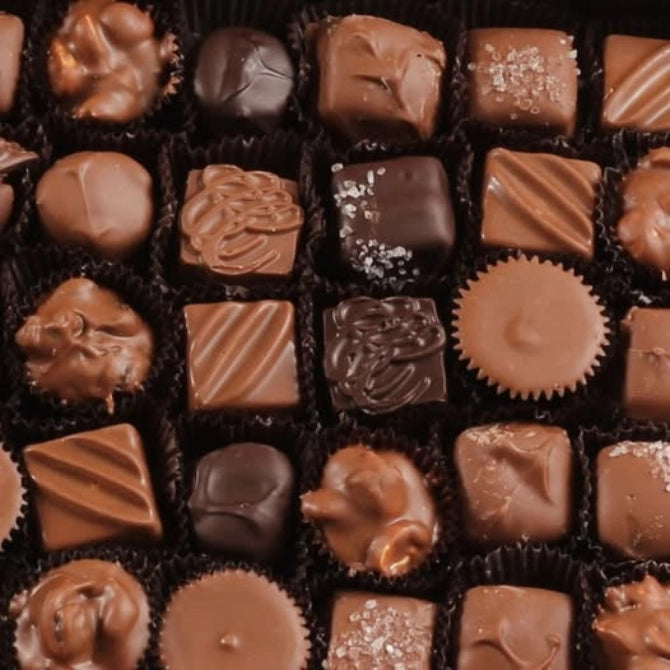 Deluxe Assortment Gift Box 8 oz, Coblentz Chocolate Company, Add-On Only