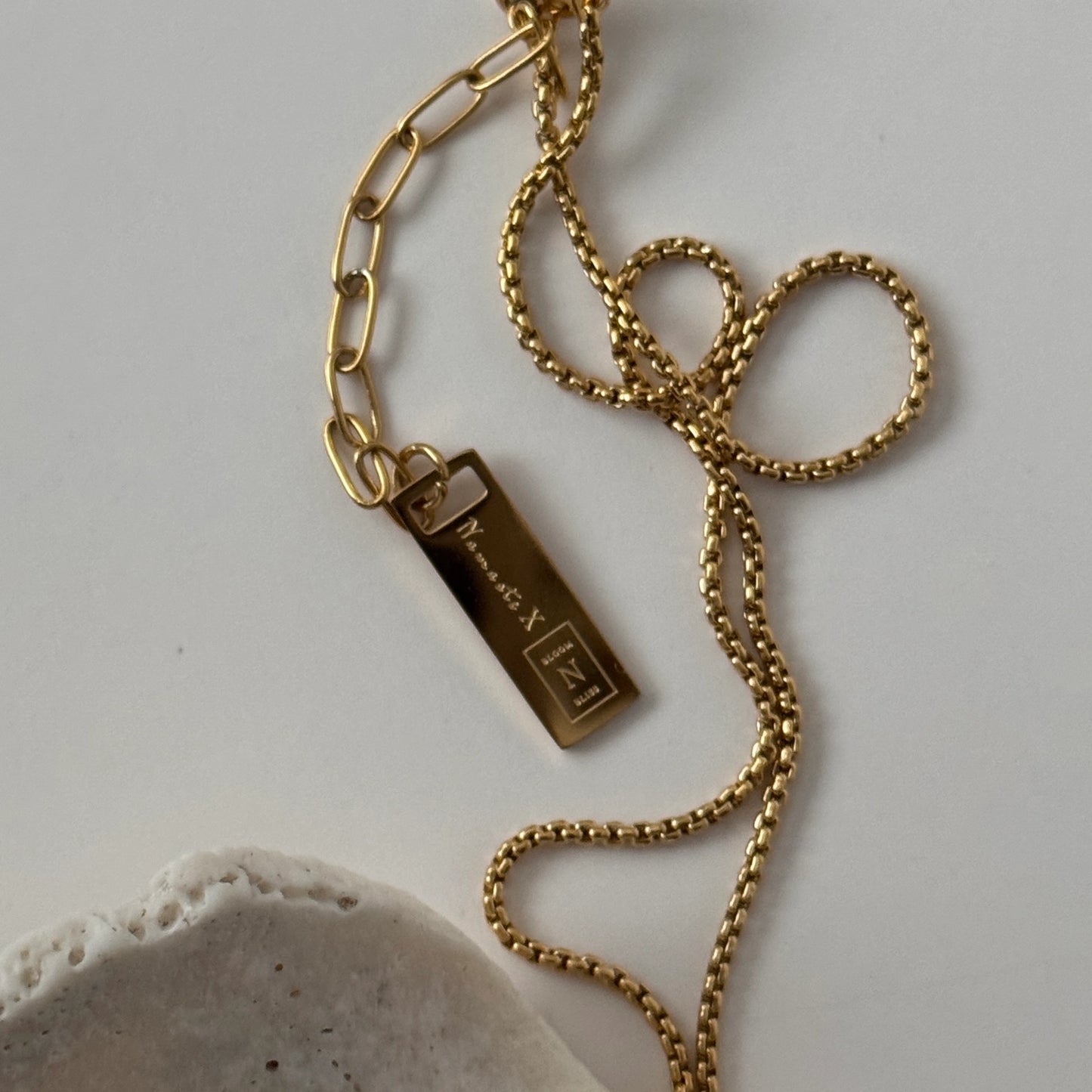 Rose Necklace, Gold, Add-On Only
