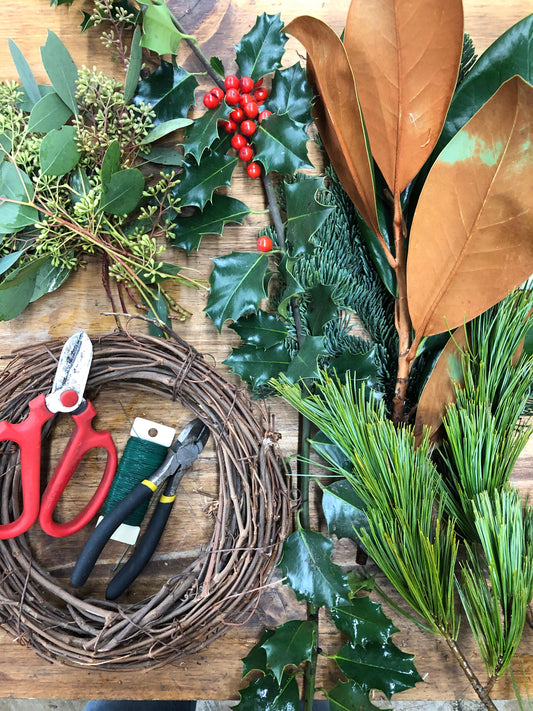 December 8, 2024: Holiday Wreath Making Workshop