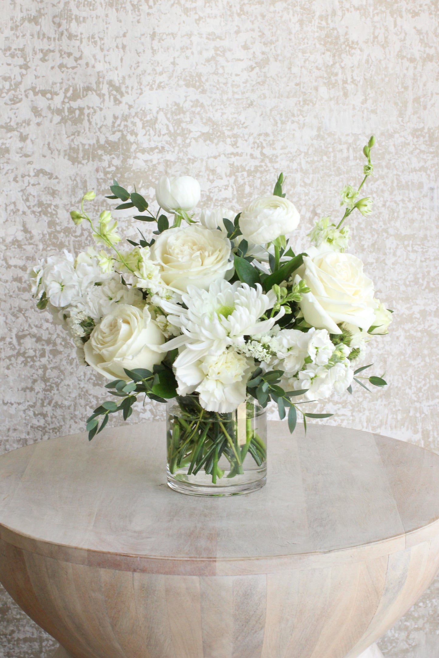 Petite Whimsical Whites Florist's Choice Arrangement