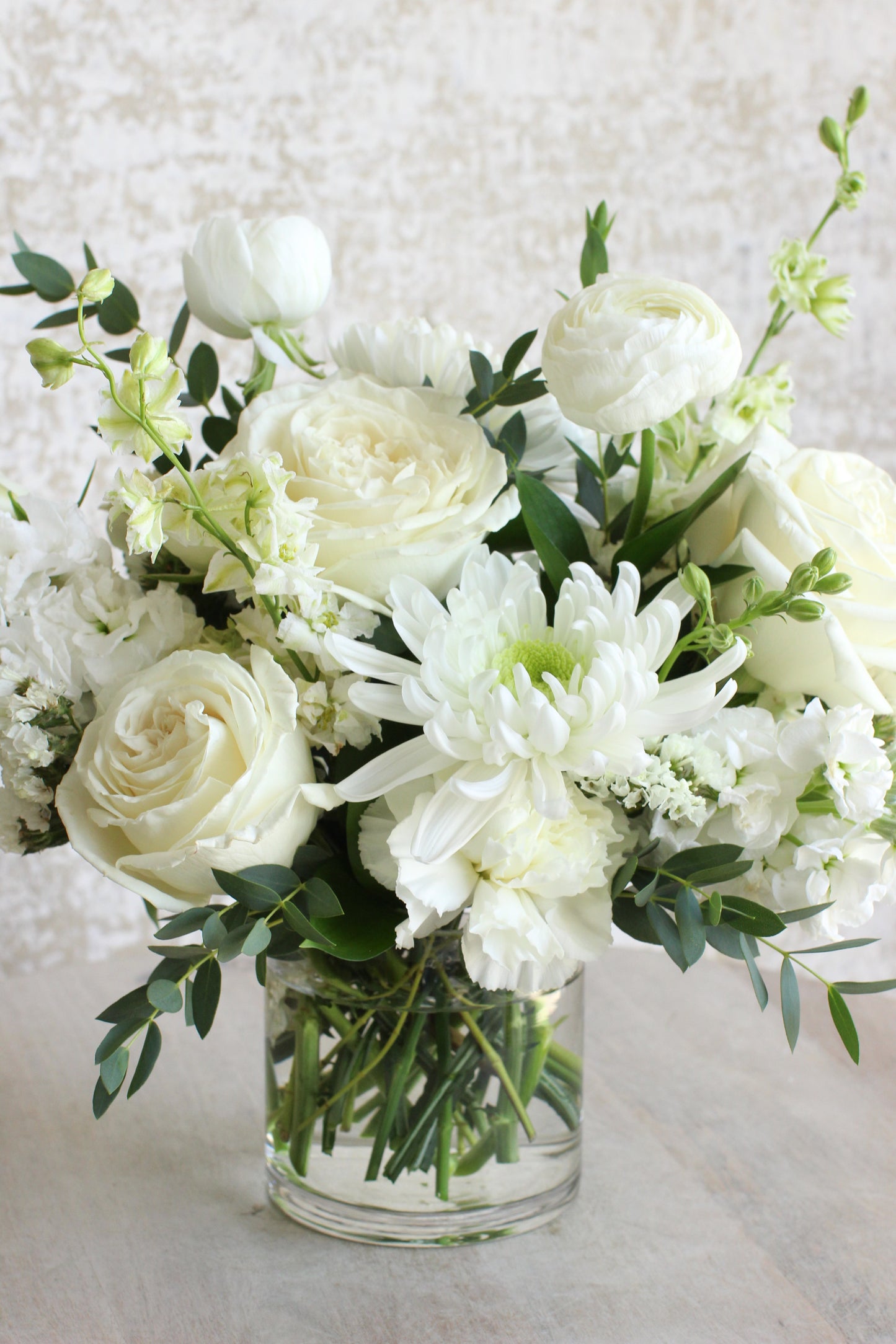 Petite Whimsical Whites Florist's Choice Arrangement