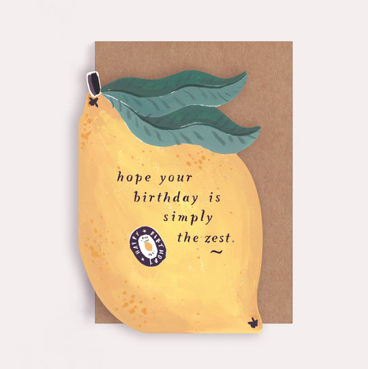 Lemon Zest Birthday Card, Add-On Only
