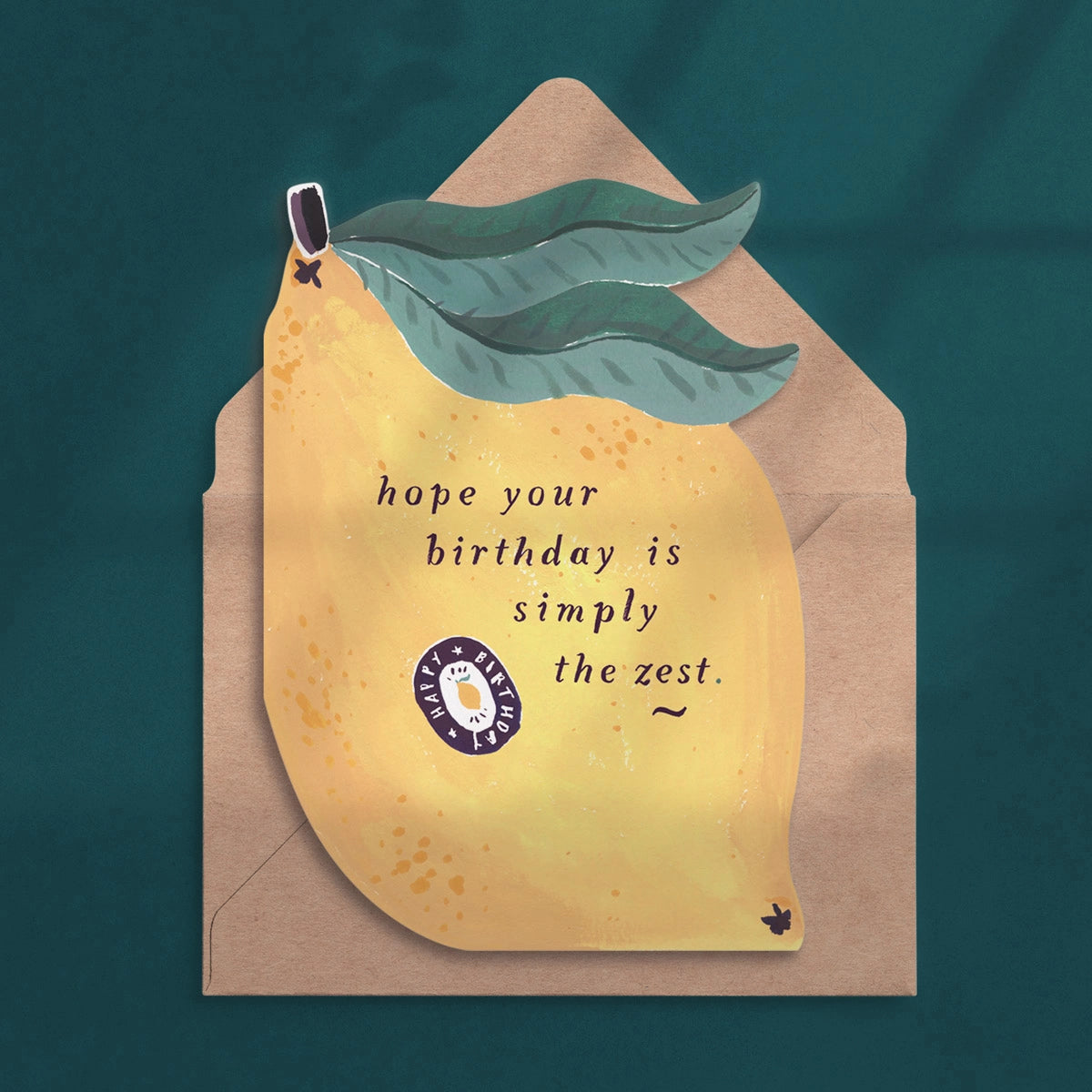 Lemon Zest Birthday Card, Add-On Only