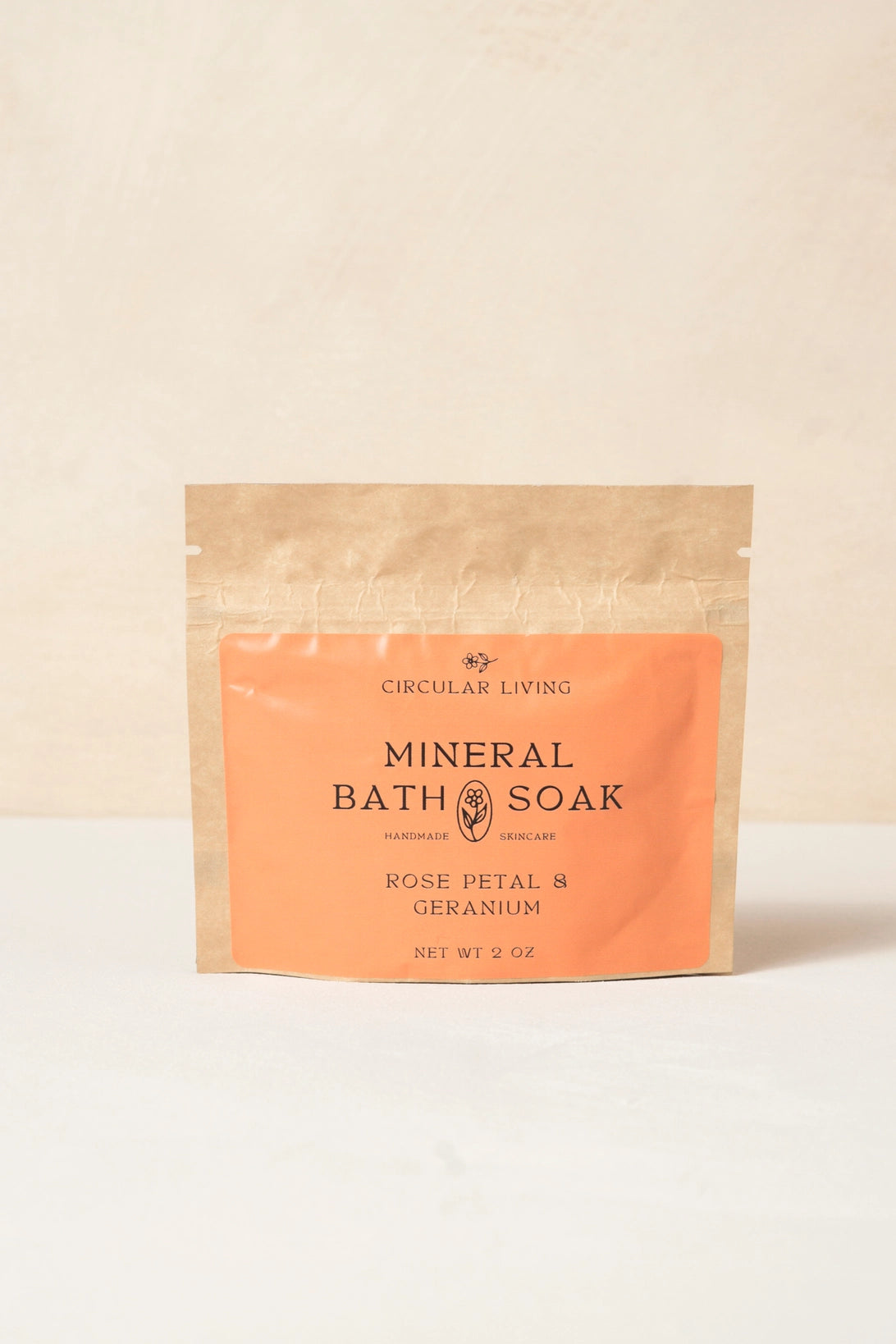 Mineral Bath Soak Sachet, Rose Petal & Geranium, Add-On Only