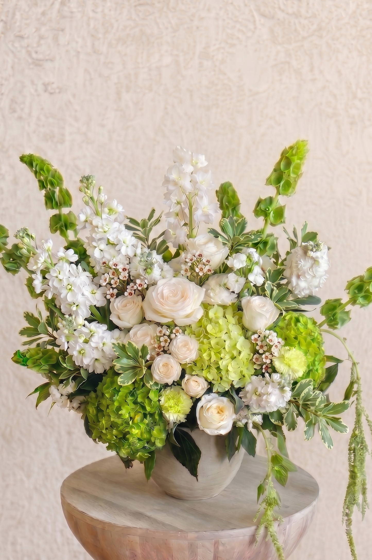 Natural Florist's Choice Memorial Pedestal Arrangement