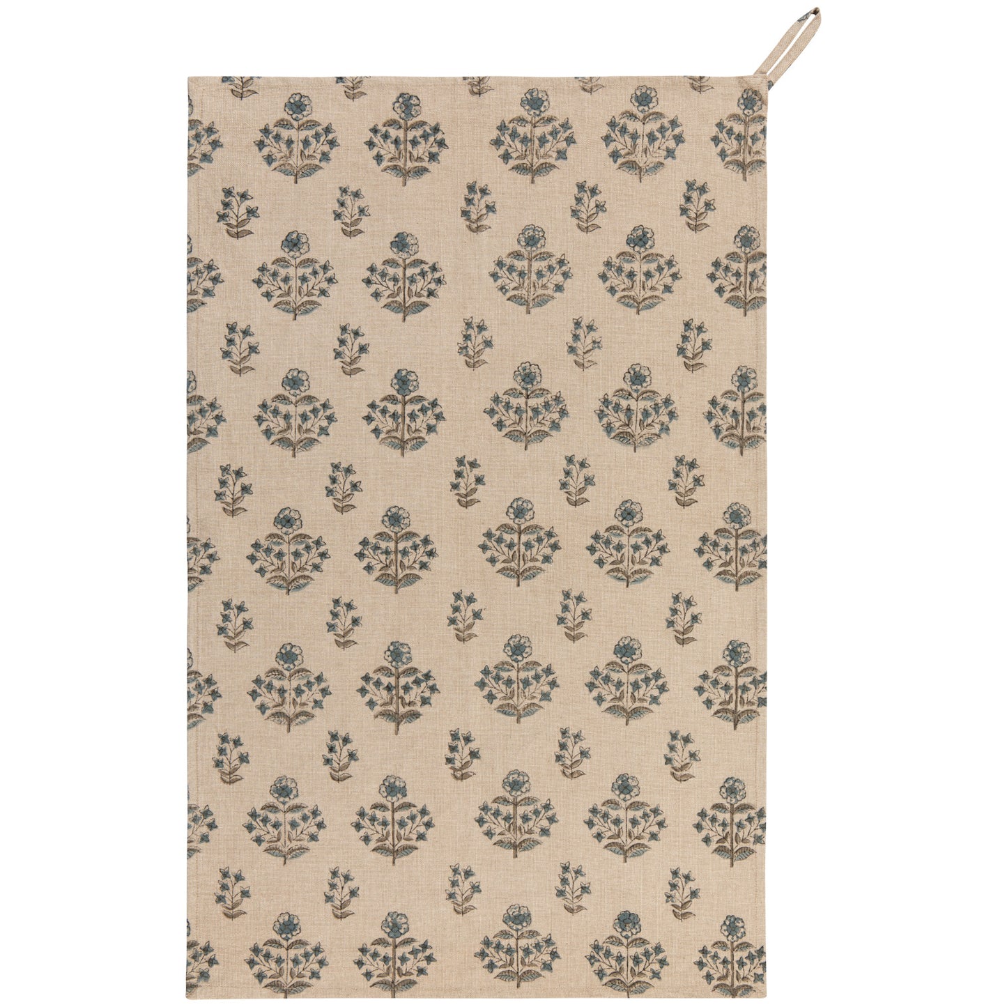 Salvia Block Print Dishtowel, Add-On Only