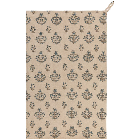 Salvia Block Print Dishtowel, Add-On Only