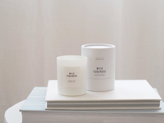 Wild Tuberose Candle 4 oz - Lush White Floral - House of Mahina, Add-On Only