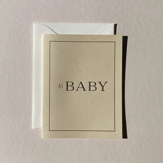 Hi Baby No. 16 Greeting Card by Jaymes Paper