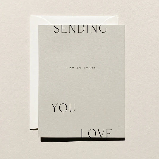 Sending Love No. 07 Sympathy Greeting Card by Jaymes Paper