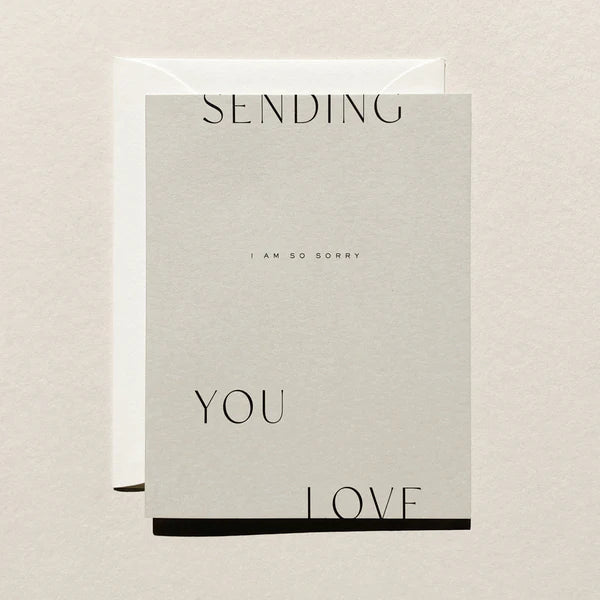 Sending Love No. 07 Sympathy Greeting Card by Jaymes Paper