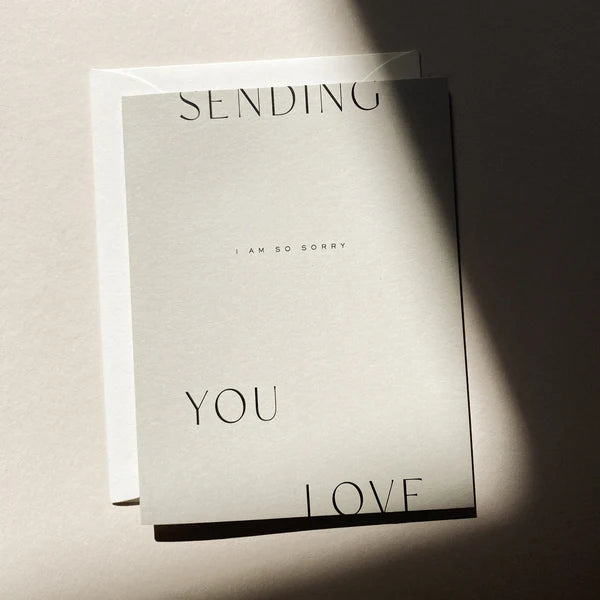 Sending Love No. 07 Sympathy Greeting Card by Jaymes Paper