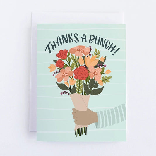 Thanks A Bunch Greeting Card by Pedaller Designs