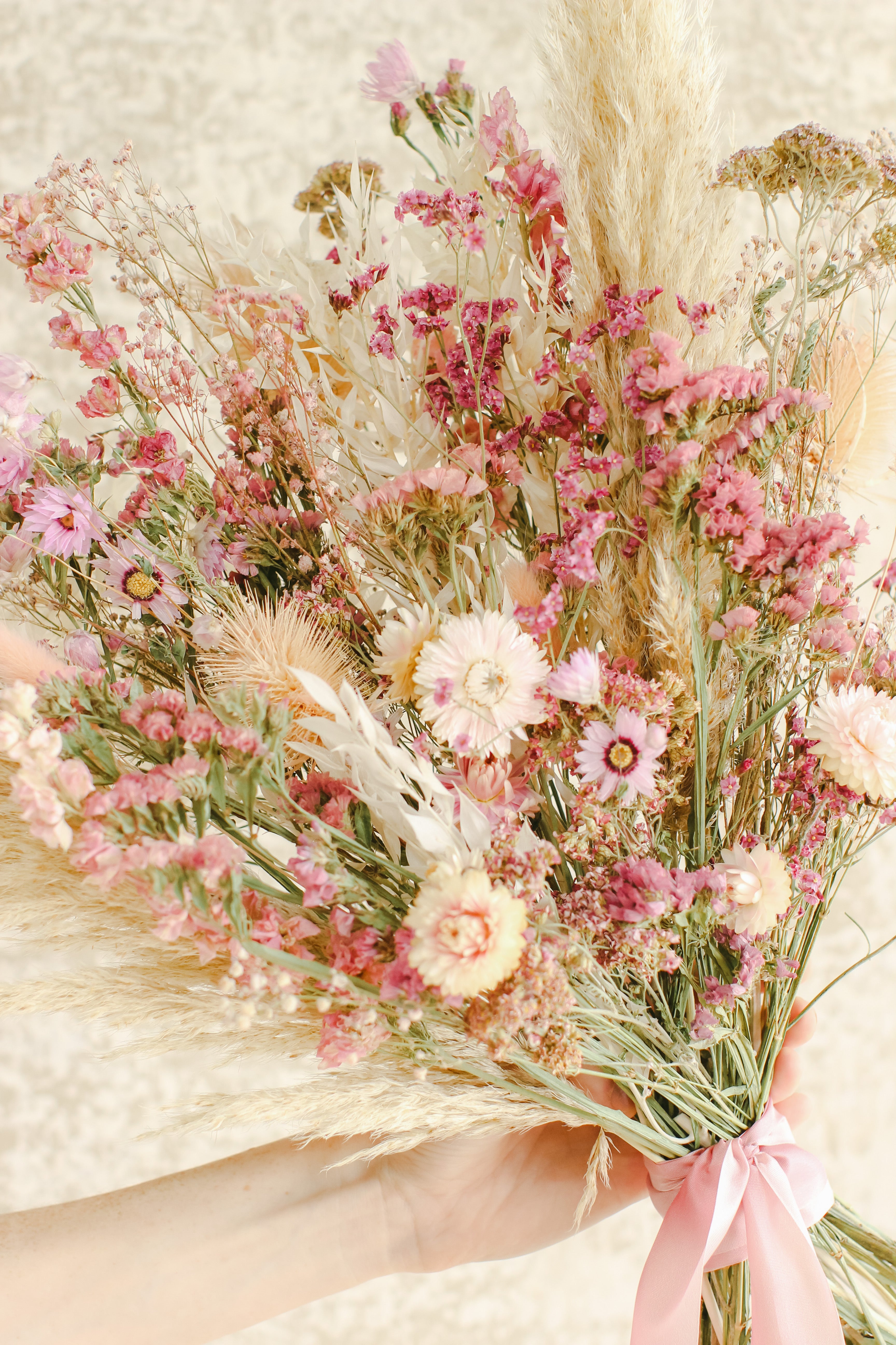 Sweet Blooms - Dried outlet Flowers Bouquet