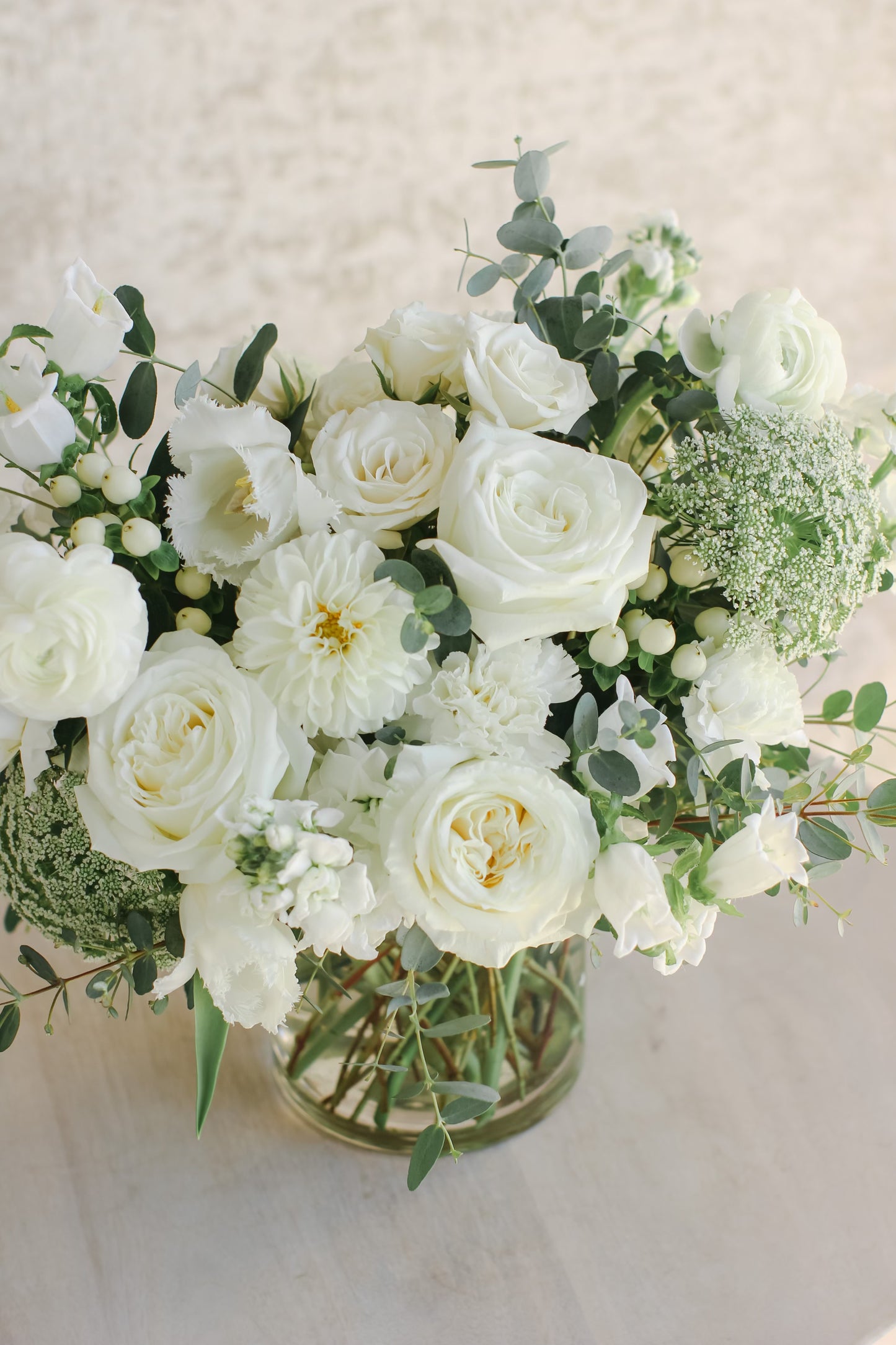 Whimsical Whites Florist's Choice Arrangement