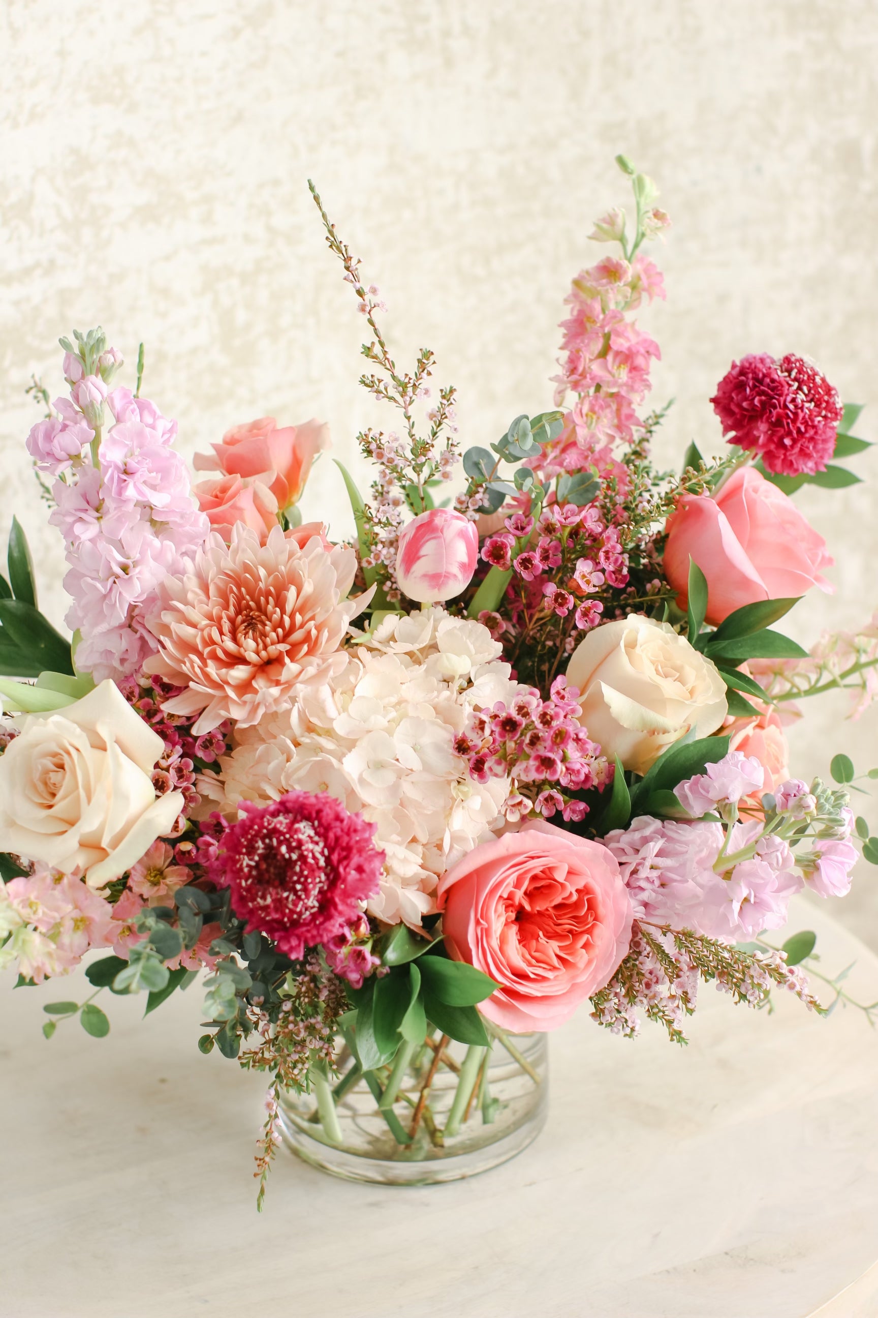 A Prism of Pink Florist's Choice Arrangement – The Bloom Of Time
